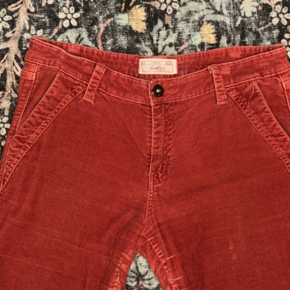 VINTAGE Levi Strauss Rust Corduroy Flare Pants - Misses Size 12 - Picture 3 of 7